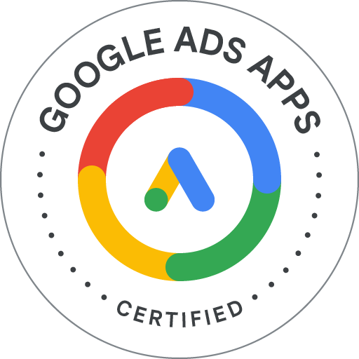 Logo de la Certification Google Skillshop - Google Ads pour les applications