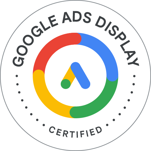 Logo de la Certification Google Skillshop - Google Ads pour le réseau Display